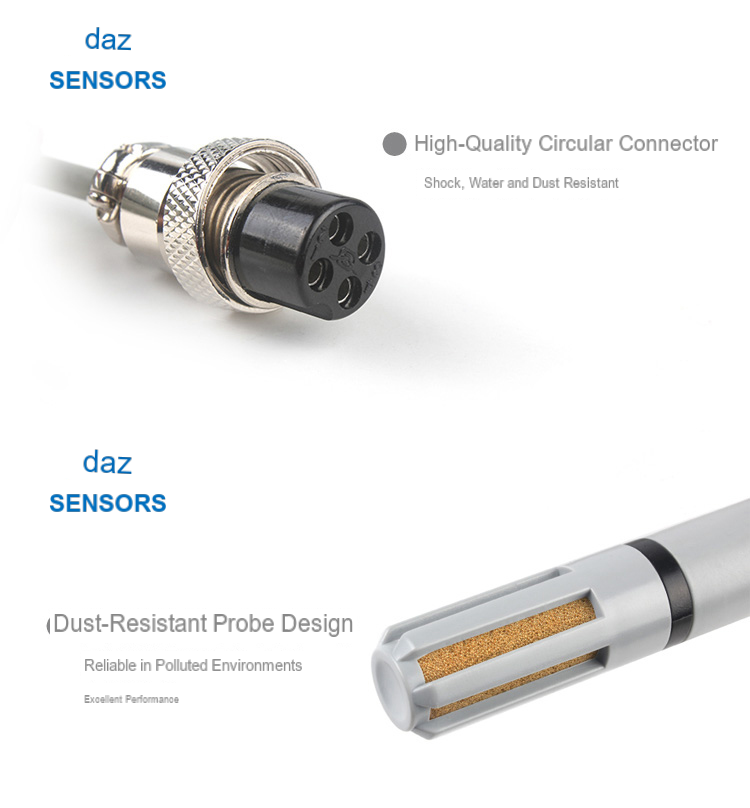 AF3485 Duct-Mounted Temperature and Humidity Transmitter, No Display, RS485 — manufacturer information 6